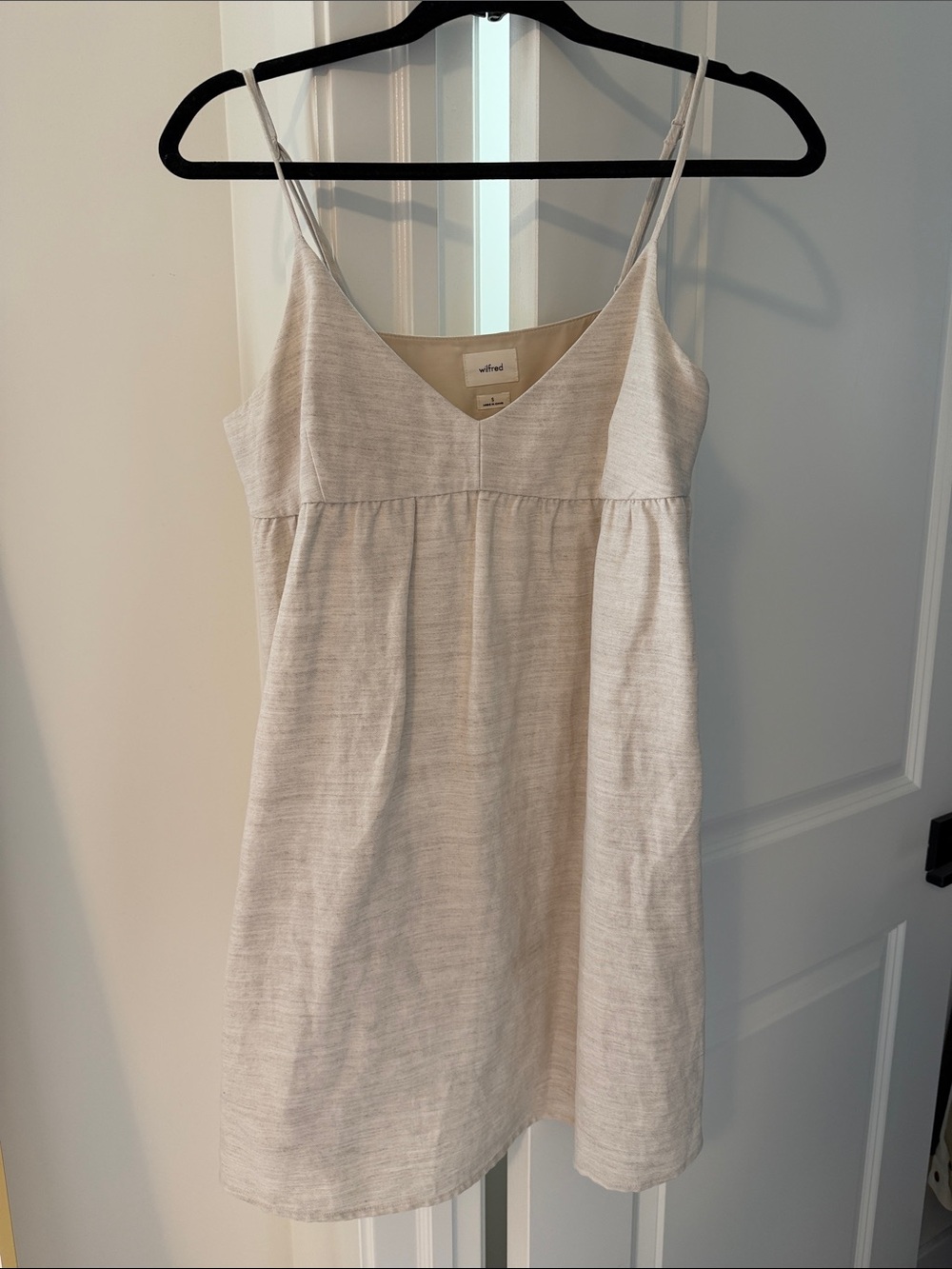 Aritzia Wilfred Lover linen Mini Drrss